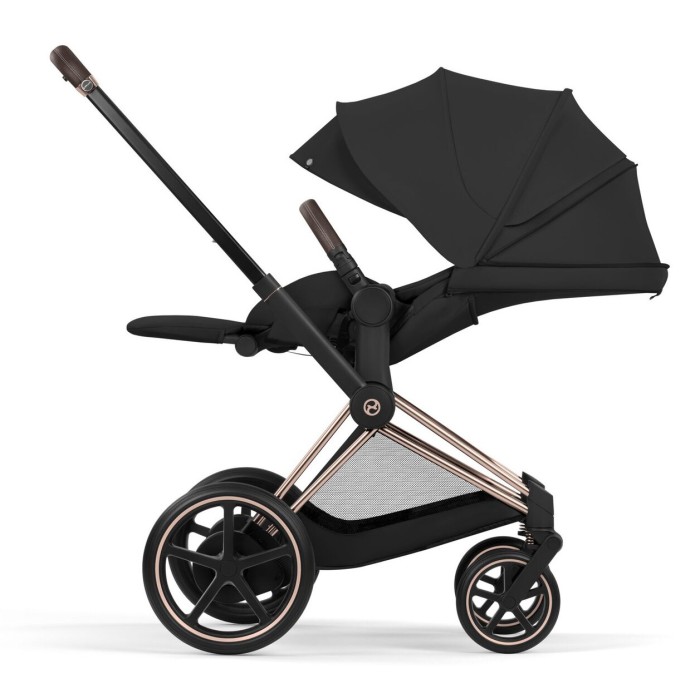 Cybex ePriam Comfort Collection Sepia Black chassis Rosegold 5.0 stroller 2 in 1