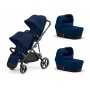 Коляска для двійні Cybex Gazelle S 2 в 1 Navy Blue
