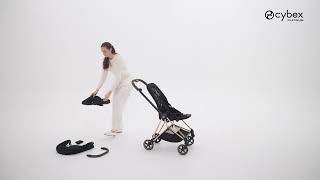 Як зняти комплект тканини з прогулянкового блоку Cybex Mios Style Collection
